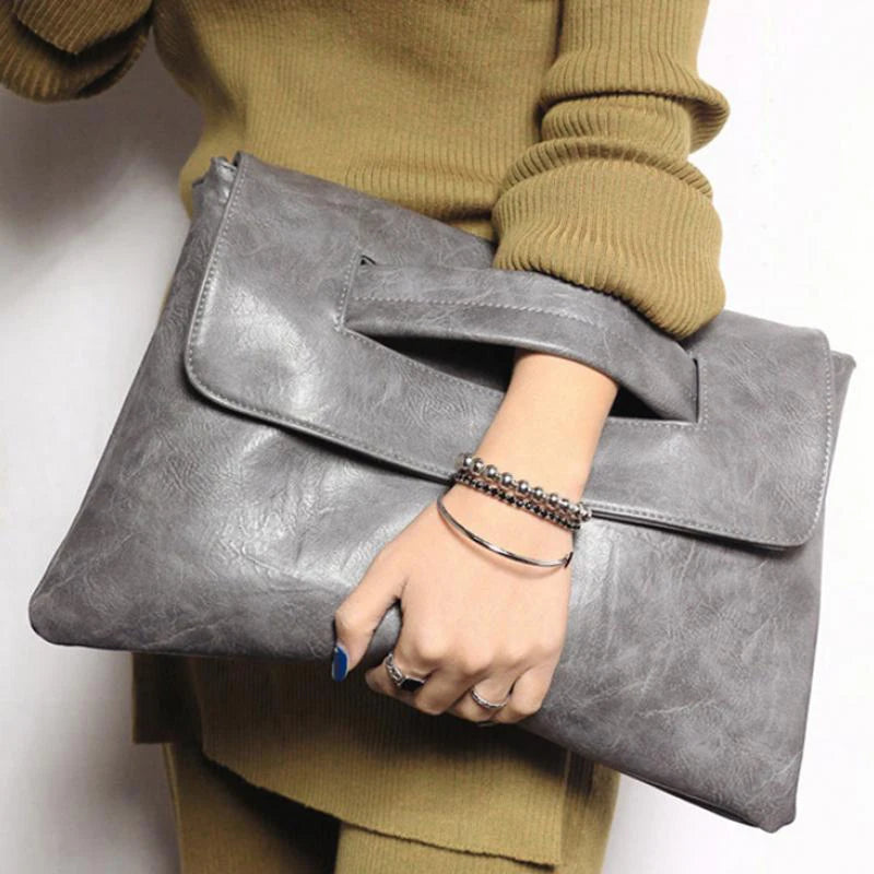 PU Leather Handbag Fashion Women's Envelope Clutch Bag Female Crossbody Bags Ladies Messenger Laptop Tablet Storage Bags