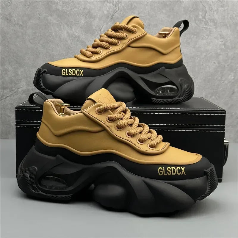 Designer Style Men Shoes Autumn Winter Comfortable Men's Thick Platform Sneakers Fashion Casual Shoes Sports Trainers Tenis - Kimlud