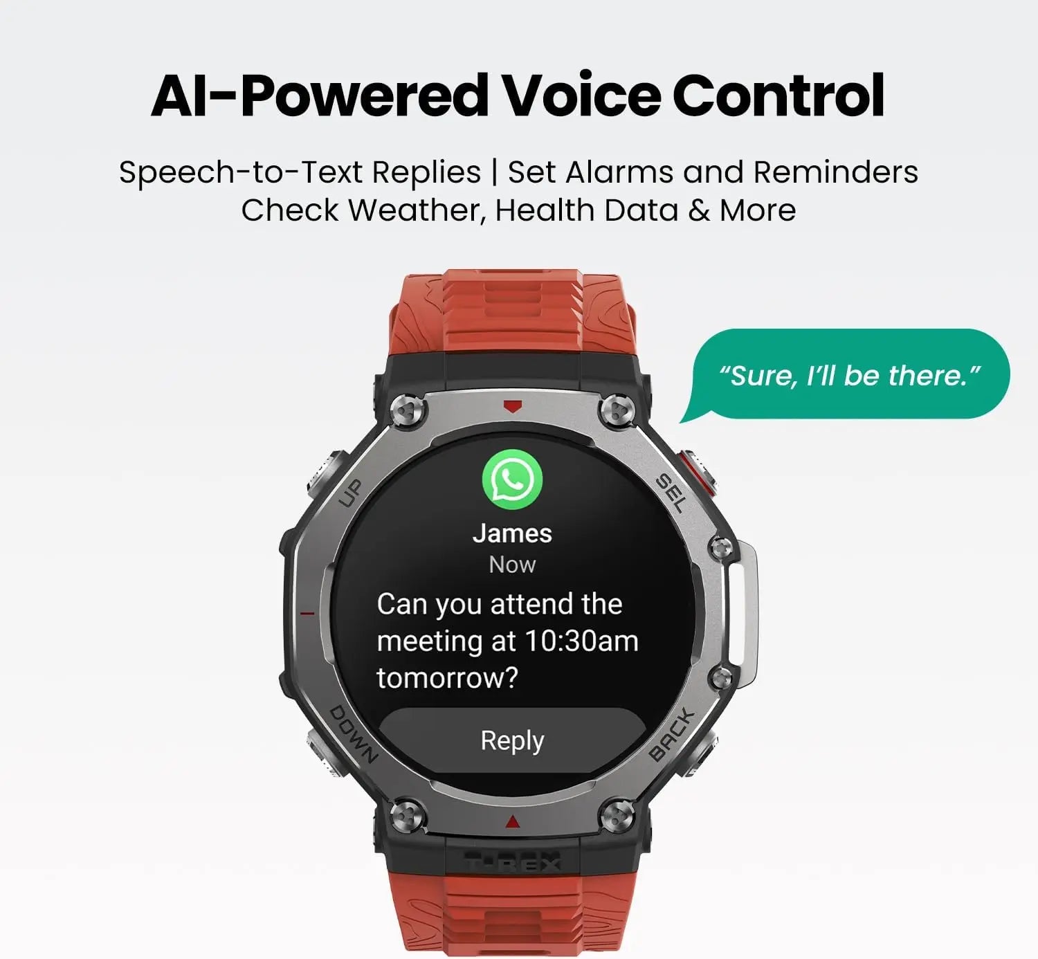 Amazfit T-Rex 3 Military Smart Watch 48mm, Fitness Watches with GPS AI 170 Sports Modes 328ft Water-Resistant for Android iPhone - Kimlud
