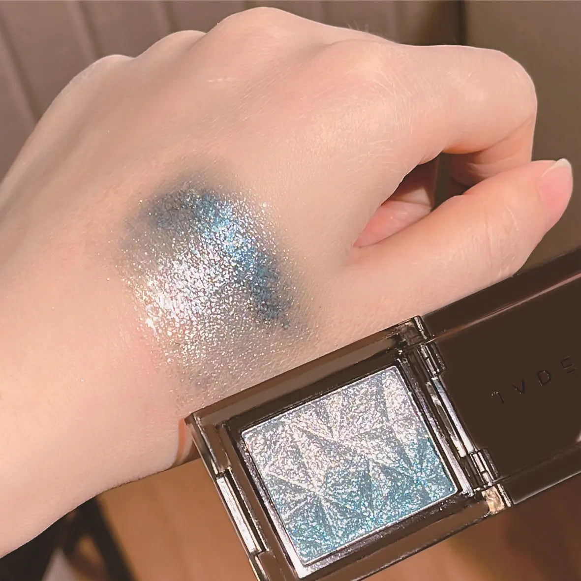 Metallic Gradient Eyeshadow Palette Silver Blue Punk Smoky Eye Shadow Highly Pigmented Pressed Purple Glitter Eyes...