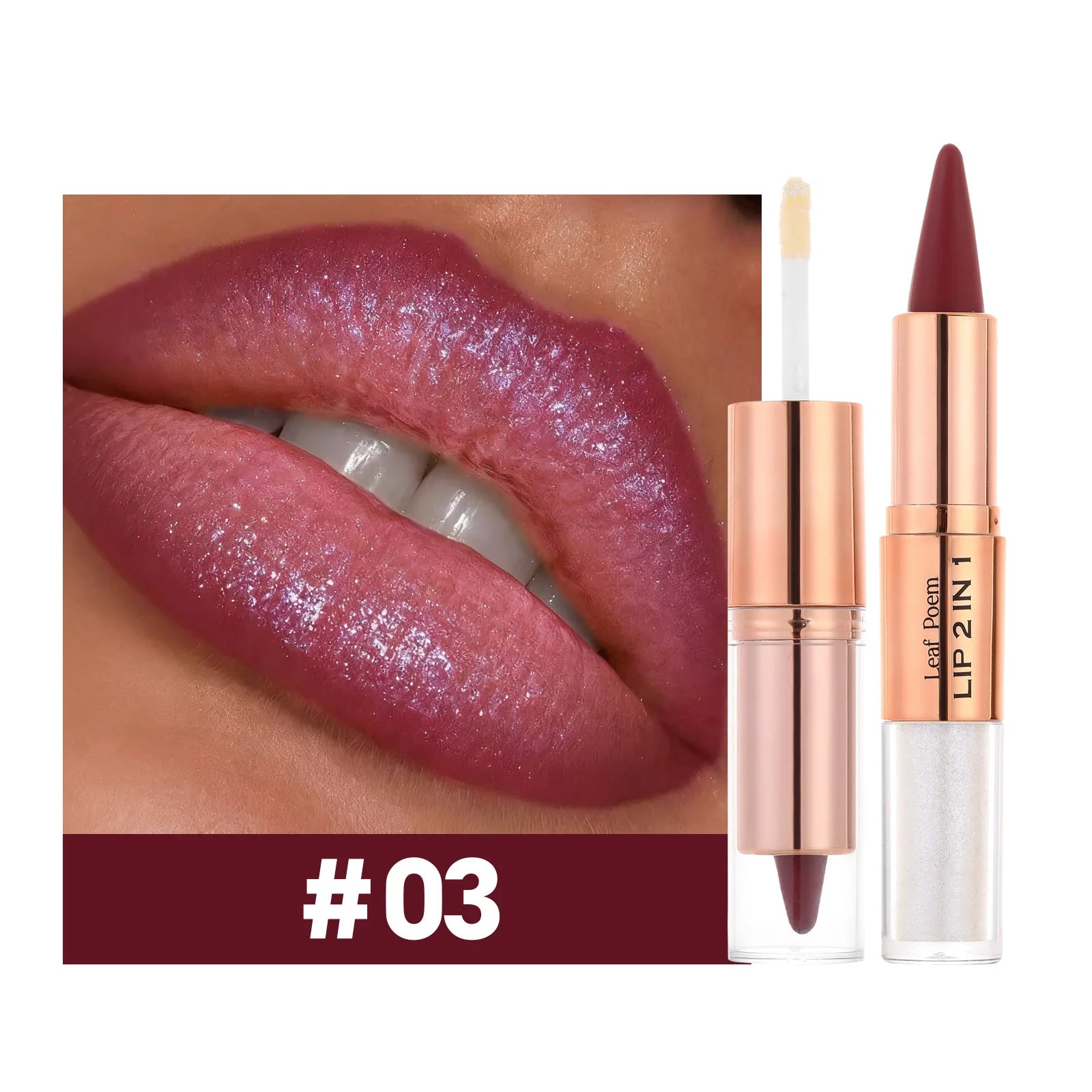 Sexy Red Black Lipstick Waterproof Lipliner Makeup Black Purple Rose Double Head Matte Lipgloss Tapered Lip Liner...
