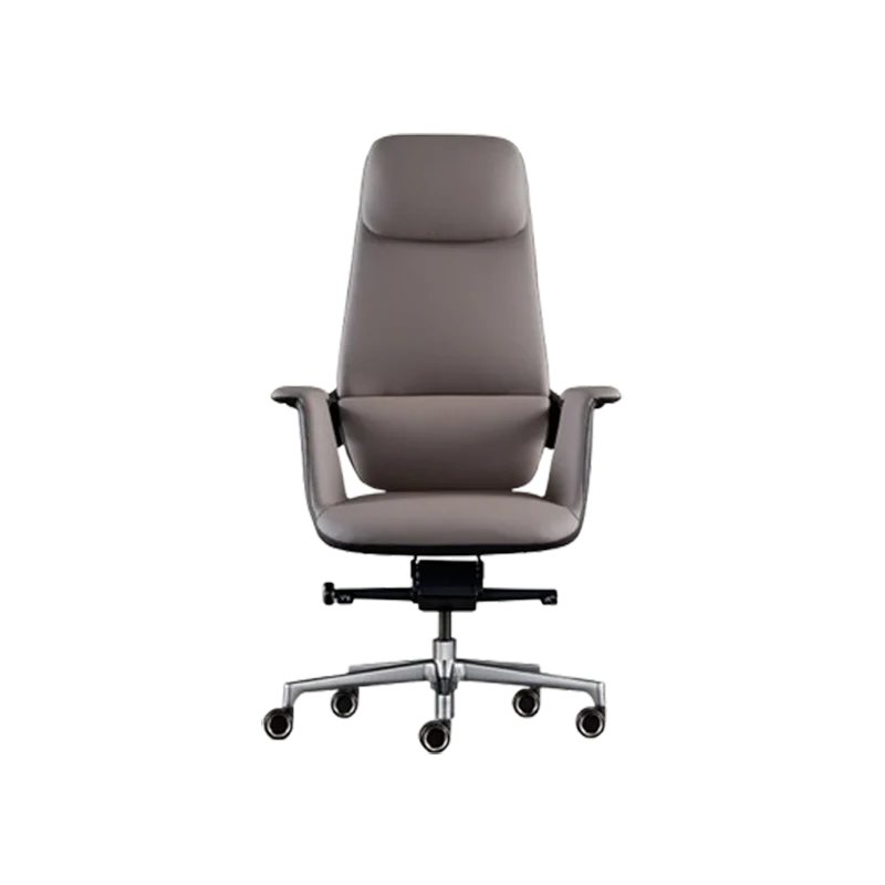 Wendy Italian Minimalist Chair Leather Boss Study Computer Office Comfortable Chair President Swivel Cowhide Chaisse Furniture - Kimlud