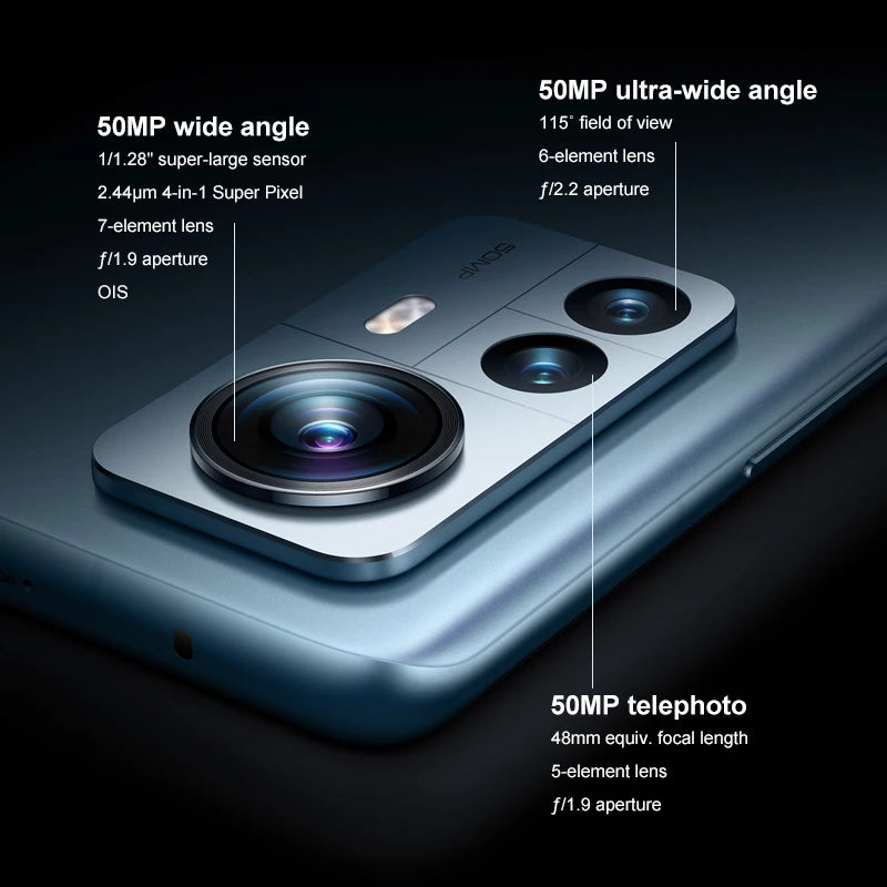 Global Version Xiaomi 12 Pro 12GB+256GB Snapdragon 8 Gen 1 4600mAh Battery NFC 6.73 inch AMOLED Display 50MP+32MP Camera...