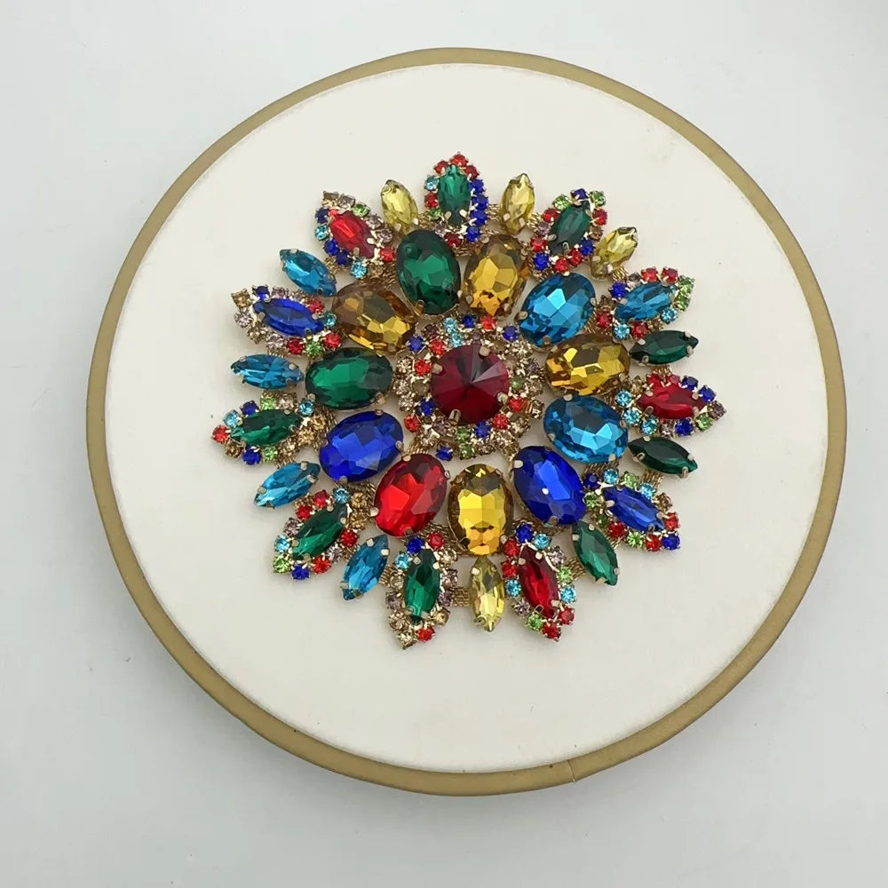 1PCS rhinestone round crystal jewelry wedding appliques for dresses | Kimlud Budget Friendly Dress