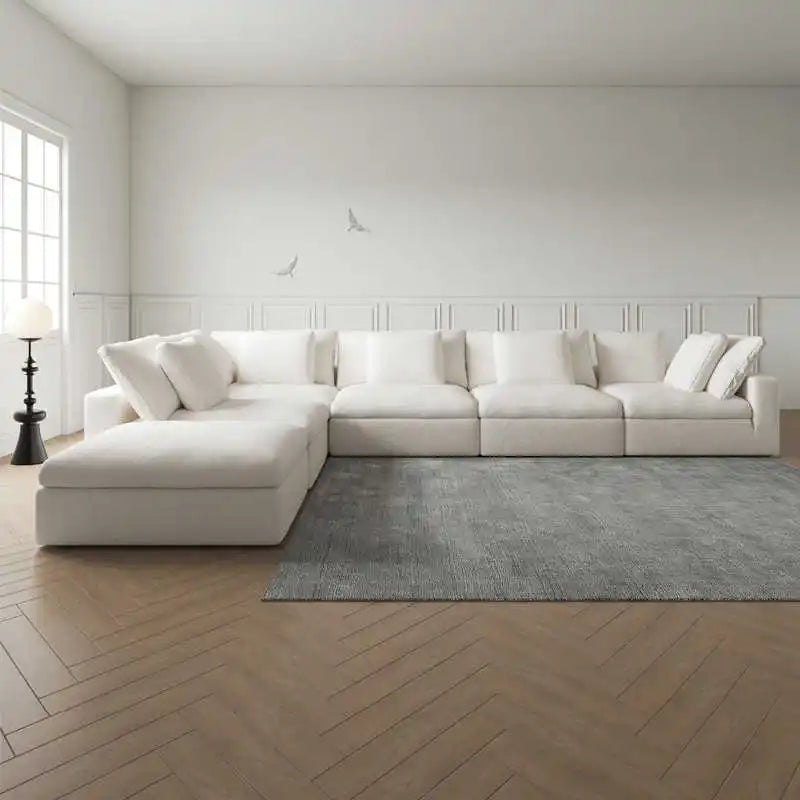 Modern Luxury Living Room White Cloud Sofa New Design Modular Cloud Couch Sectional Sofa Bed For Home Furniture | Kimlud...