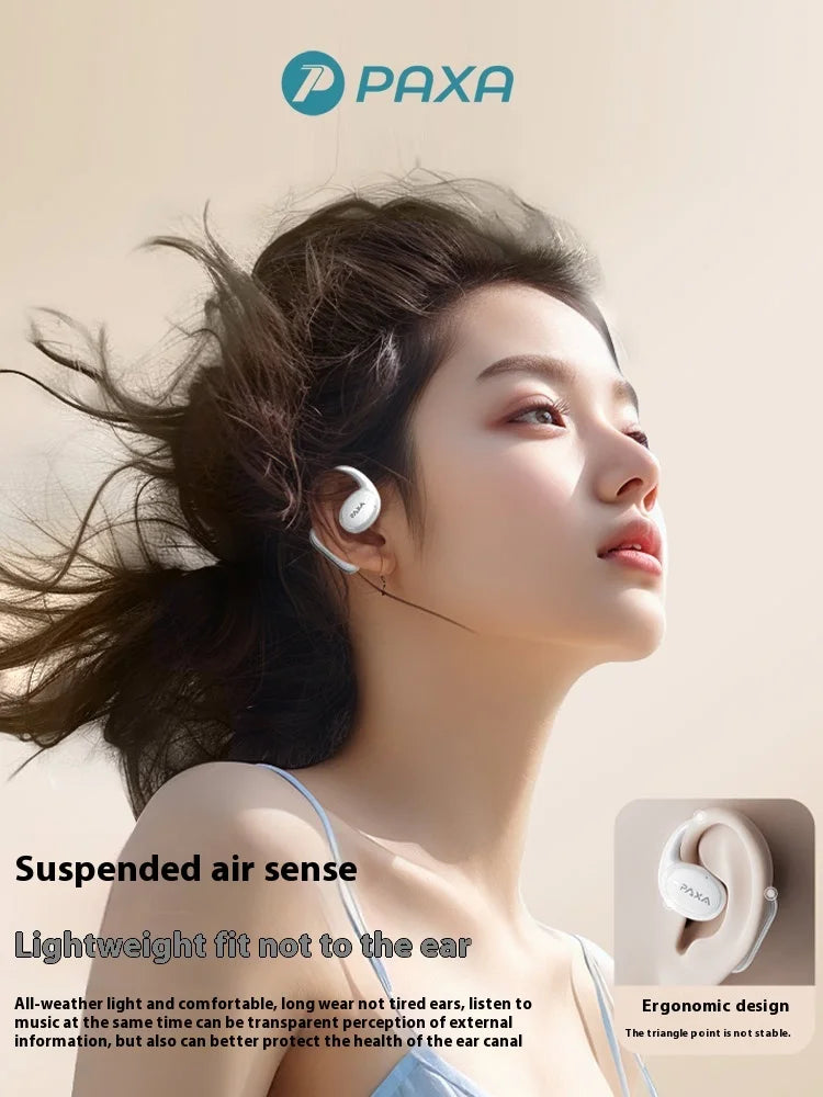 Paxa Openair5 AI AI Intelligent Bluetooth Earphones Translation 128 Languages Minutes Meeting Hanging Ear Type Headsets Custom