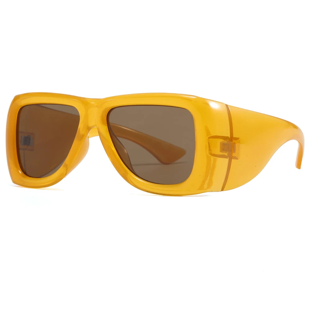 Y2K new fashion oversized square Y2K sunglasses for women luxury brand black punk sun glasses men cool hip hop shades outdoor - Kimlud