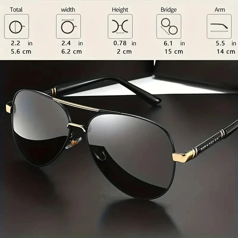 Polarized Sunglasses Men Metail Frame Quality Sun Glasses Brand Design Male Glasses Fishing Driving Goggles UV400 |...