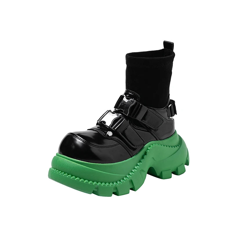 Designer New Women Ankle Boots Flats Platform Shoes Sport Chelsea Boots 2025 Winter Fashion Goth Shoes Casual Running...