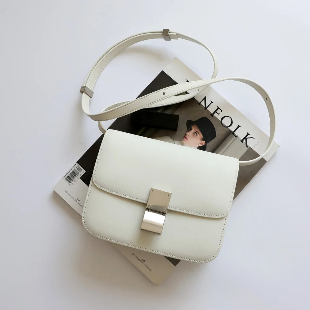 UBELLIN Large Women Handbag Bag Single Flap Lock Fashion Interior Compartment Solid Luxury Shoulder Bags Handbags 2024 - Kimlud
