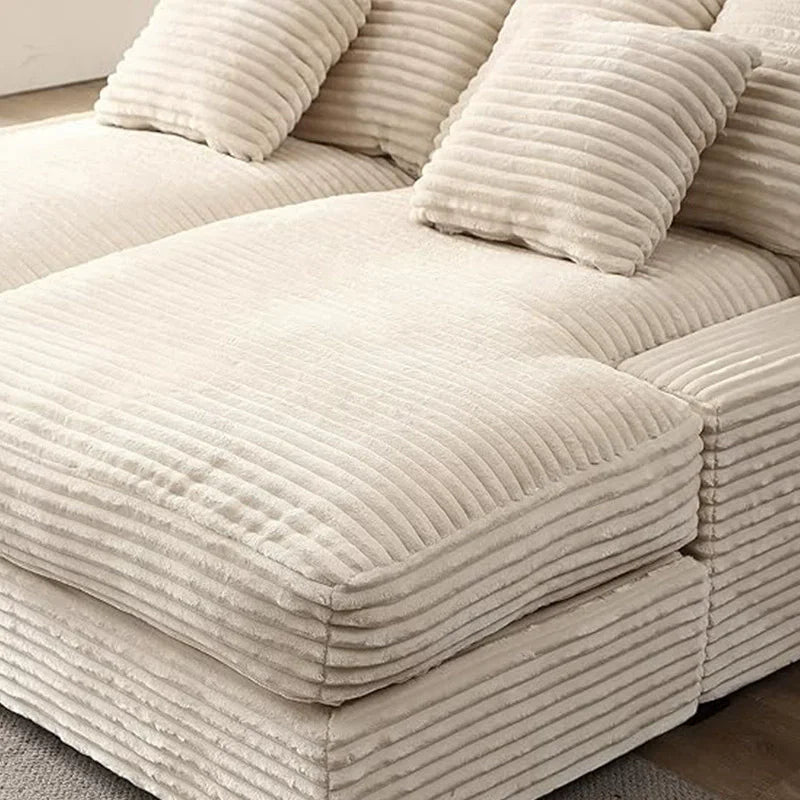 Home Style Sectional Fabric Sofa Living Room Furniture Sofas Set Anti-cat Scratch Fabric Solid Wood Frame - Kimlud