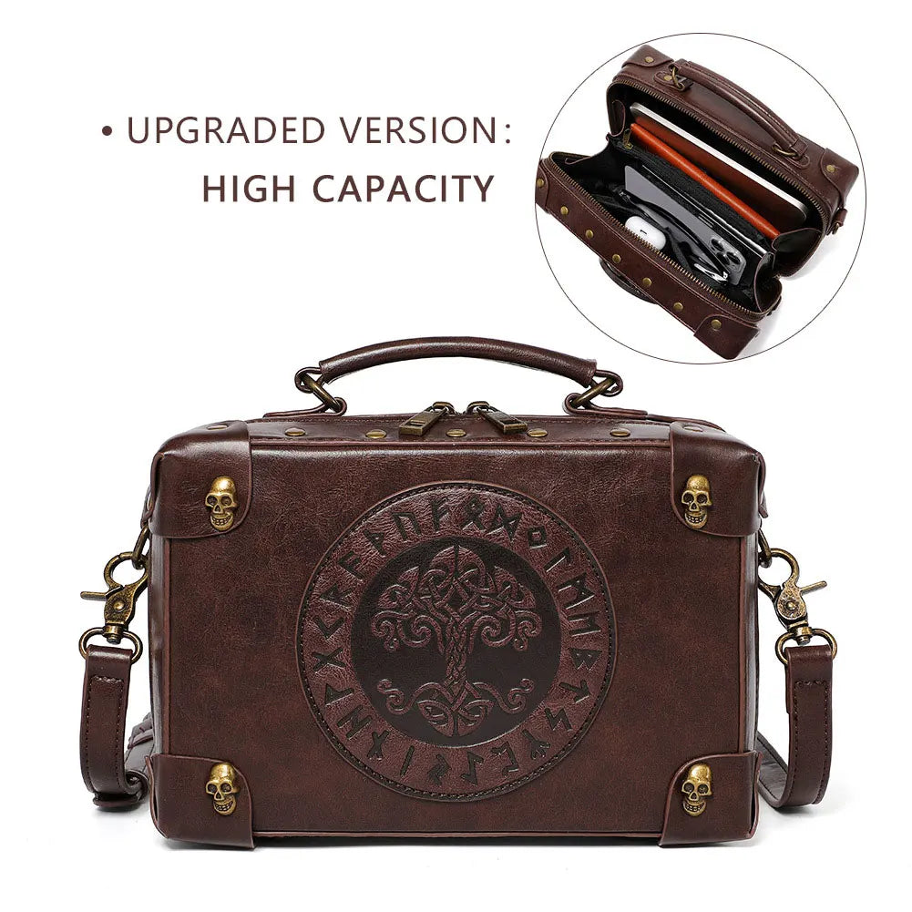 Medieval Renaissance punk industrial retro style women's shoulder bag messenger crossbody bag handbag messenger birthday...