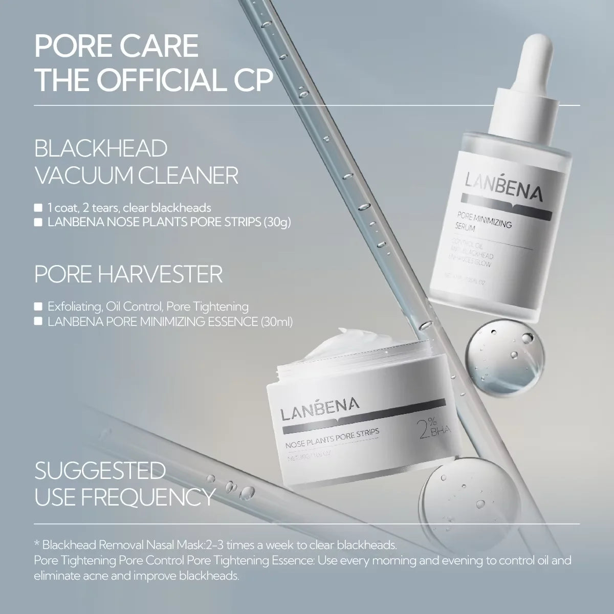 LANBENA Blackhead-Removing Mud Mask Pore-Shrinking Essence Toner Set | Kimlud Premium Lanbena