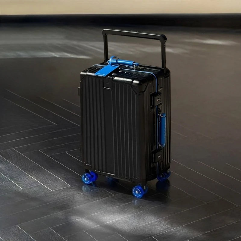 20/24/26/28 Inch Fashion Wide Handle Travel Suitcase Luggage with Cup Holder Suitcase Trip Cabin TSA Customs Lock Trolley Case