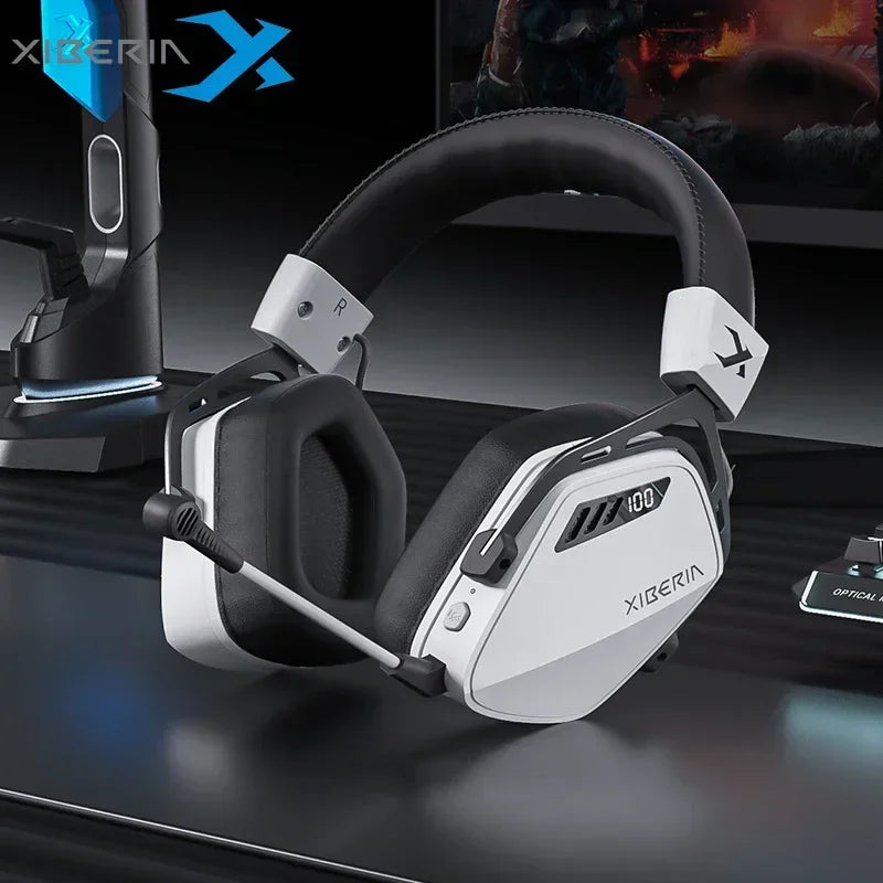 XIBERIA K03S Pro Wireless Headsets Gamer HiFI Surround Sound 2.4GHz 4 Mode 7.1 Gaming Headphones 2000mAh Battery Low Latency IEM