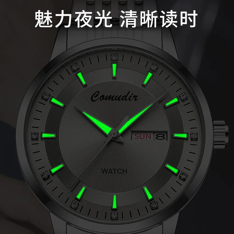 Fully Automatic Mechanical Watch Men's Watch Hollow Waterproof Tide Luminous Double Calendar