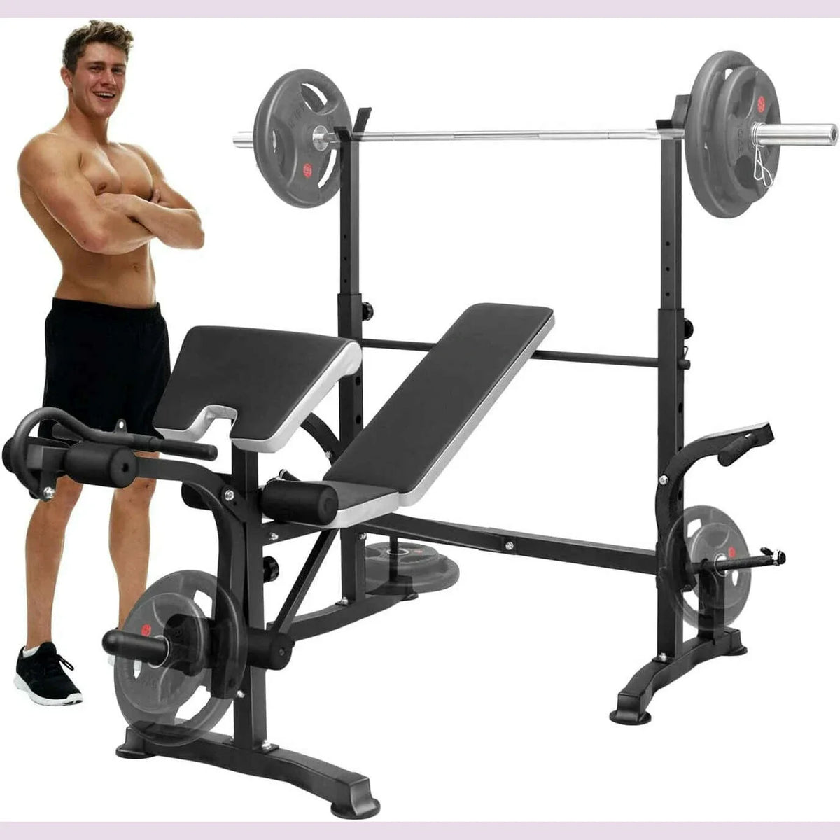 Adjustable Weight Bench Set Workout Equipment for Home Workouts Bench Press Leg Developer Home Gym Full Body Workout