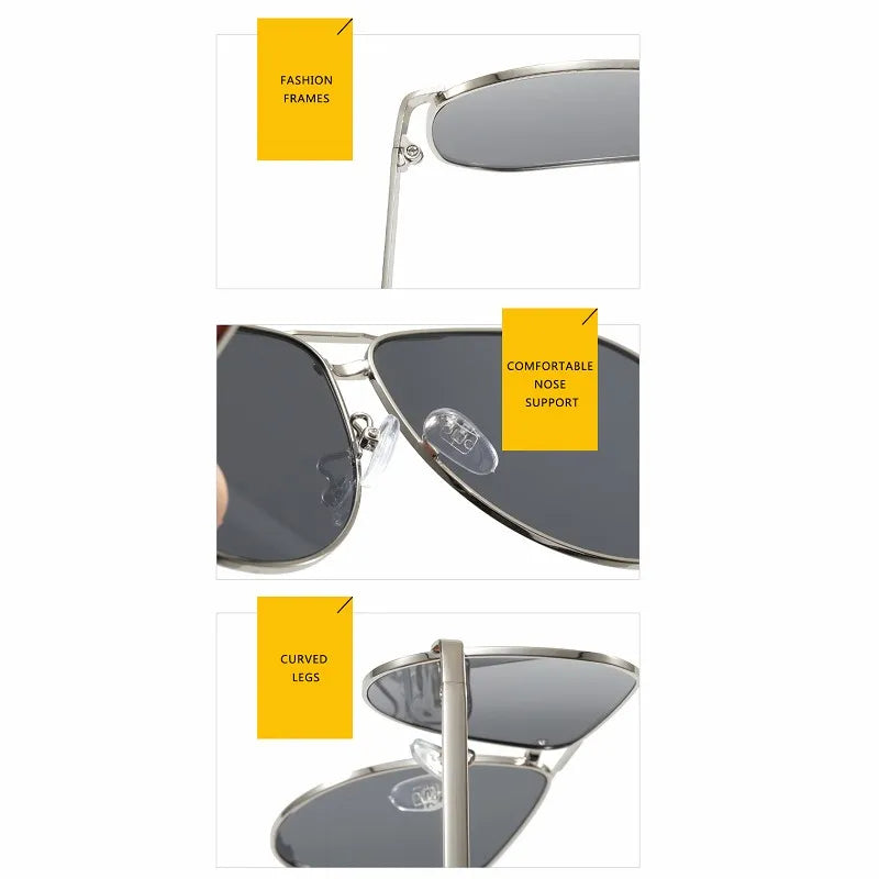 2025 Women Sunglasses Aviation Sung Glasses Retro Female Pilot Driving Travel Outdoor Ins Eyewears Oculos De Sol UV400 |...
