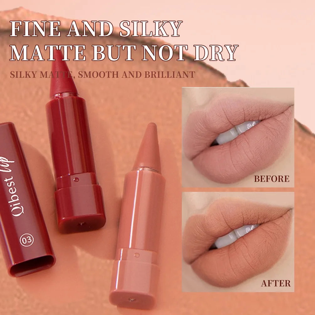 6-color mini lip liner and lipstick pencil, long-lasting waterproof 2-in-1 lip liner and lipstick, sexy matte finish. |...