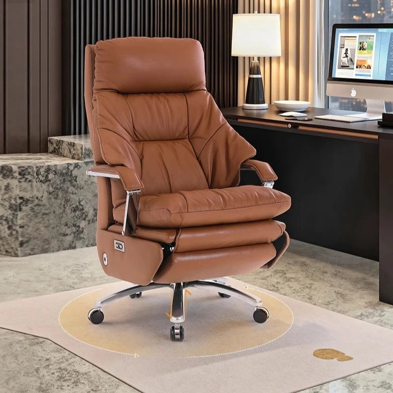 Aesthetics Massage Chair Swivel Lift Comfortable Office Nordic Design Rotating Chair Footrest Ergonomic Bureau Meuble Furniture - Kimlud