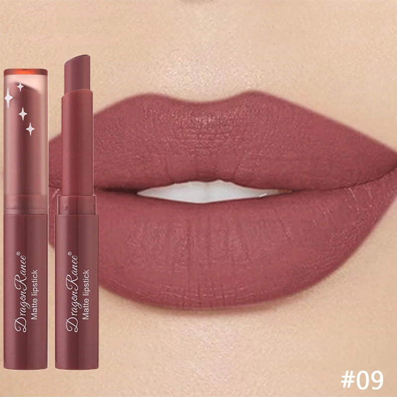 Nude Matte Lipstick Waterproof Nude Pink Lip Sticks Not Fading Sexy Red Velvet Lipsticks for Women Make Up Lasting Lip...