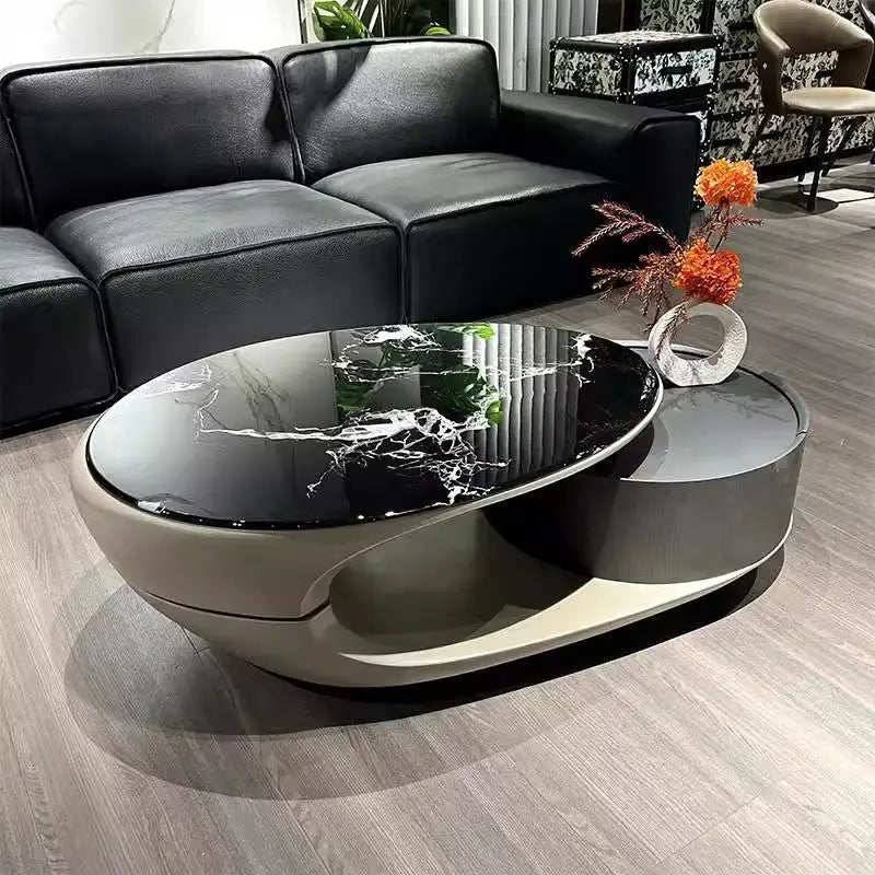 motorhome Living room coffee table Luxury Furniture Nordic Modern furnitures for garden coffee Sedentary Round coffee table - Kimlud