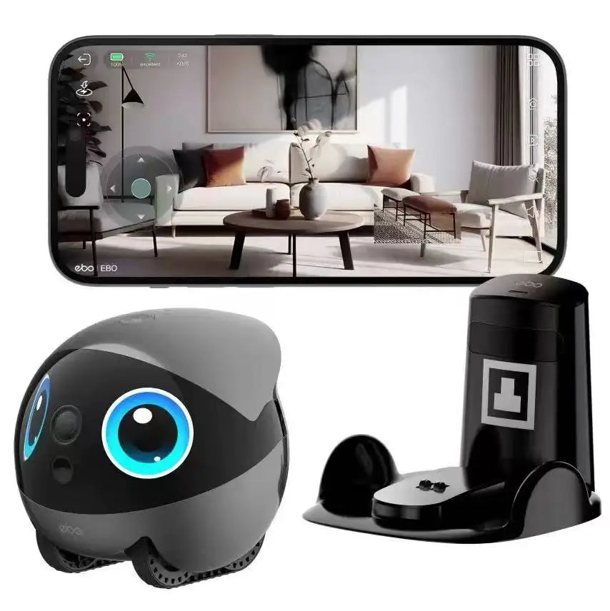 EBO AIR 2 PLUS Intelligent Pet Companion Robot, 3k Camera, Video Call and AI Artificial Intelligence Patrol Function - Kimlud