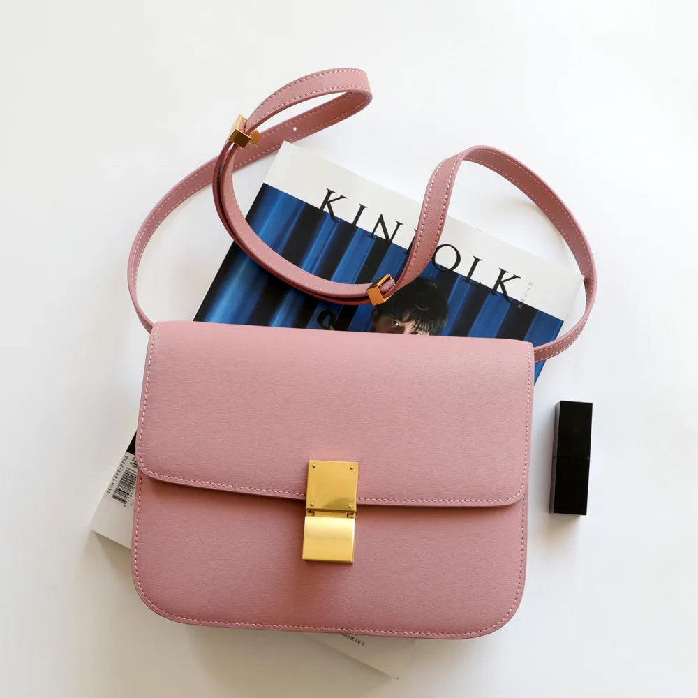UBELLIN Large Women Handbag Bag Single Flap Lock Fashion Interior Compartment Solid Luxury Shoulder Bags Handbags 2024 - Kimlud