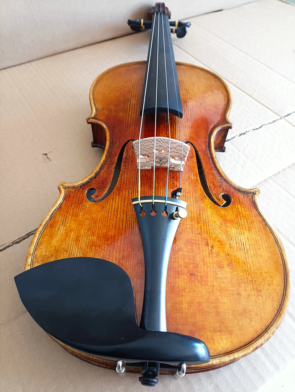 Strong tone Guarneri model Handmade Violin 4/4 szie Italian Antique varnish Maple Violin professional Musical Instruments - Kimlud
