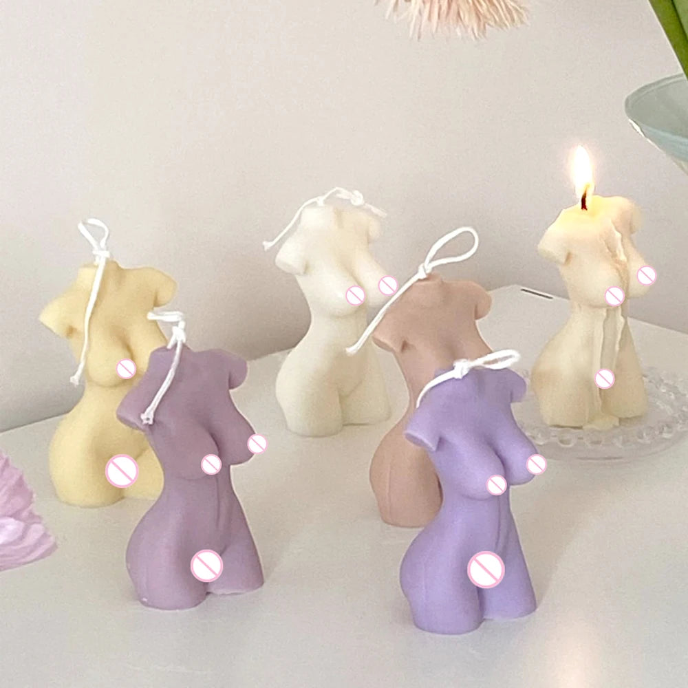 3D Body Silicone Candle Mold DIY Creative Men Women Human Plaster Epoxy Resin Aromath Soap Molds Art Craft Home Decoration