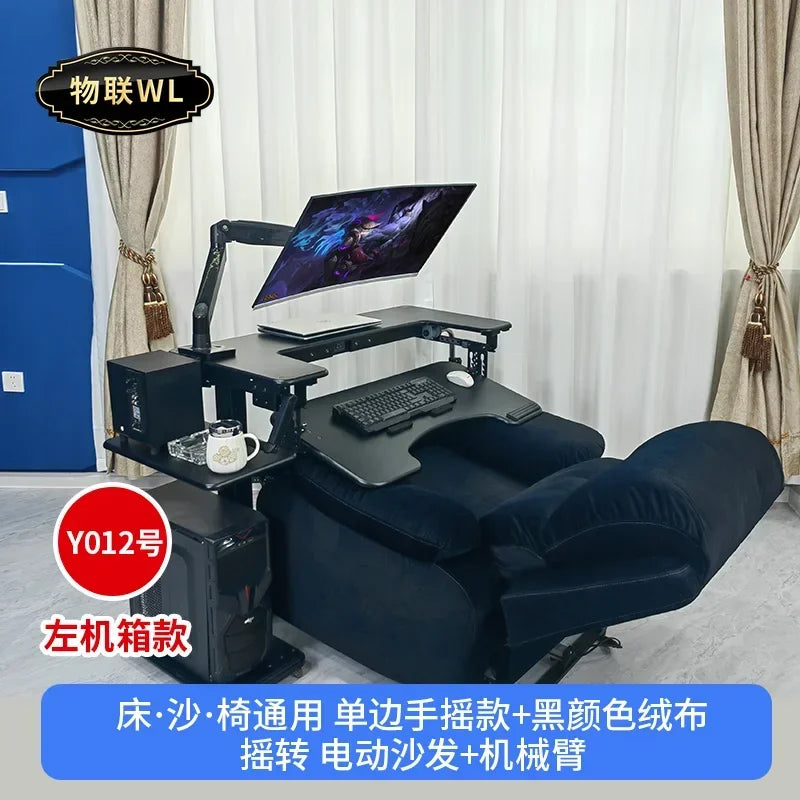 Computer desk bed notebook desktop computer desk bedside table lifting table lazy table cockpit suspension bracket - Kimlud