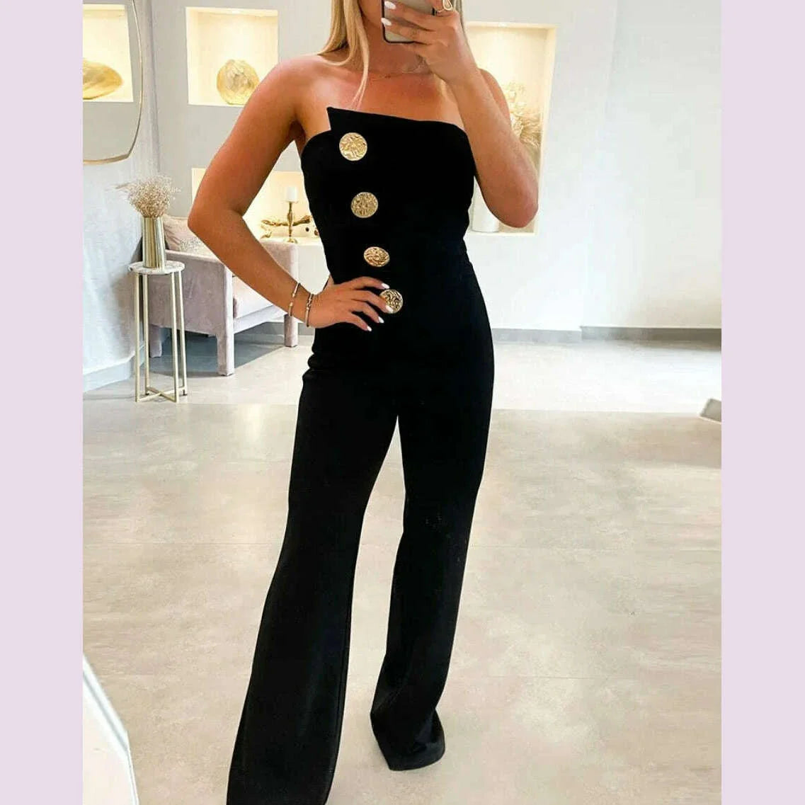 Elegant Jumpsuit for Women Dressy Sexy Off Shoulder Wide Leg Pant Suit One Piece Party Outfits Wide Leg Pant Suit houlder Wide