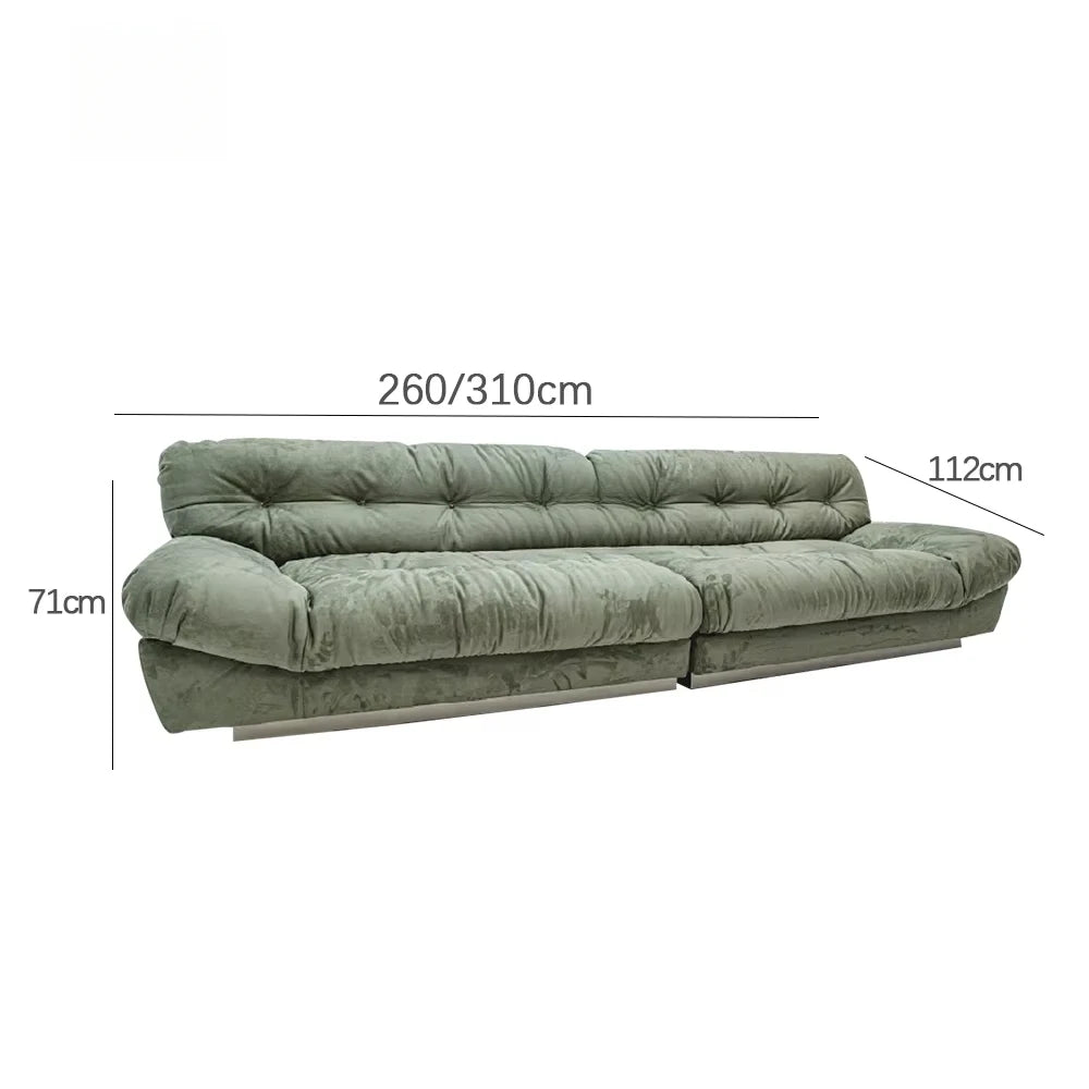 A Modern Design High-end Living Room Sofa with Frosted Leather | Kimlud Luxury Sofa