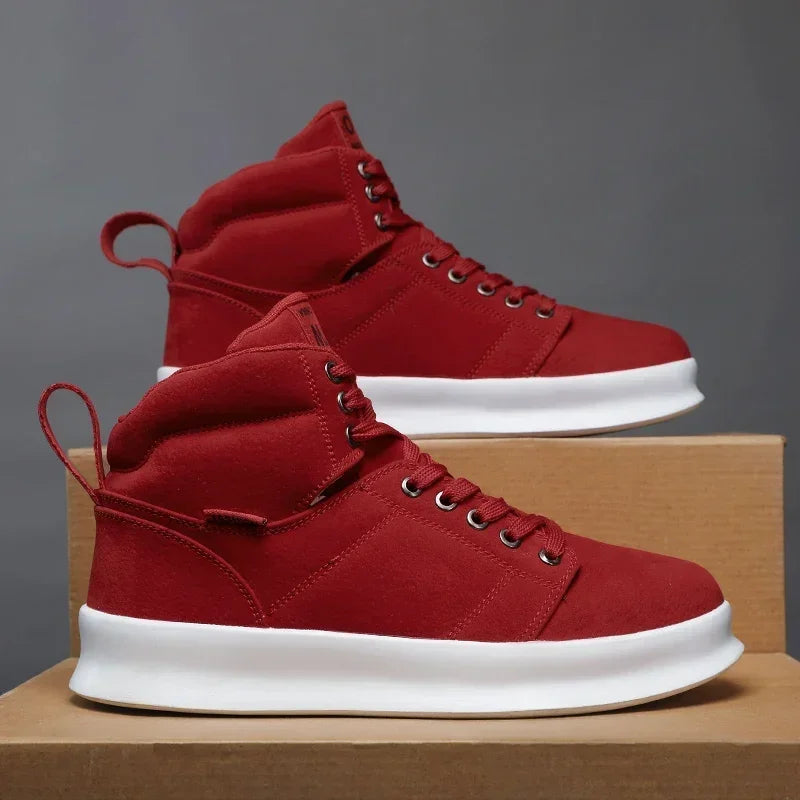 Sneakers men Flat Platform Shoes Fashion Breathable Thick bottom Running Casual High Top Shoes Ladies
