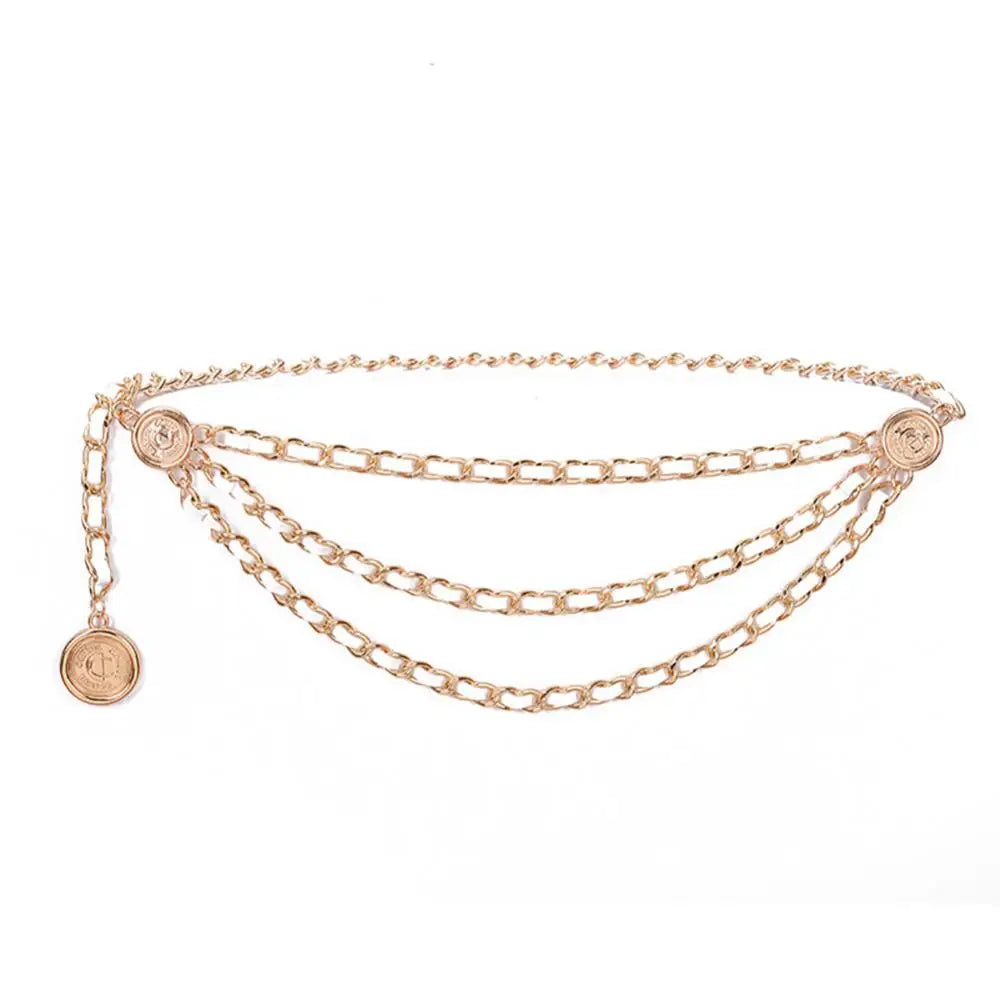 Metal Tassel Chain Waist Chain Belt For Women Temperament Retro Pendant Decoration Simple Durable Thin Belt | Kimlud Mid...