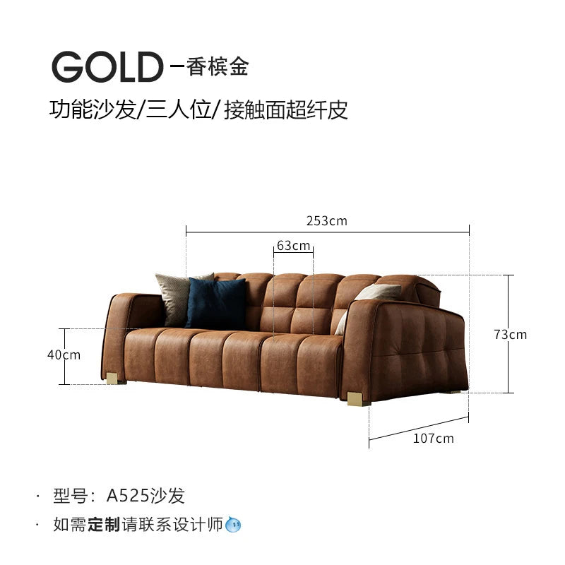 Italian Light Luxury Sofa Multifunctional Design Creative Aesthetics Aesthetics Sofas Modern Lounge Sillon Cama Trendy...