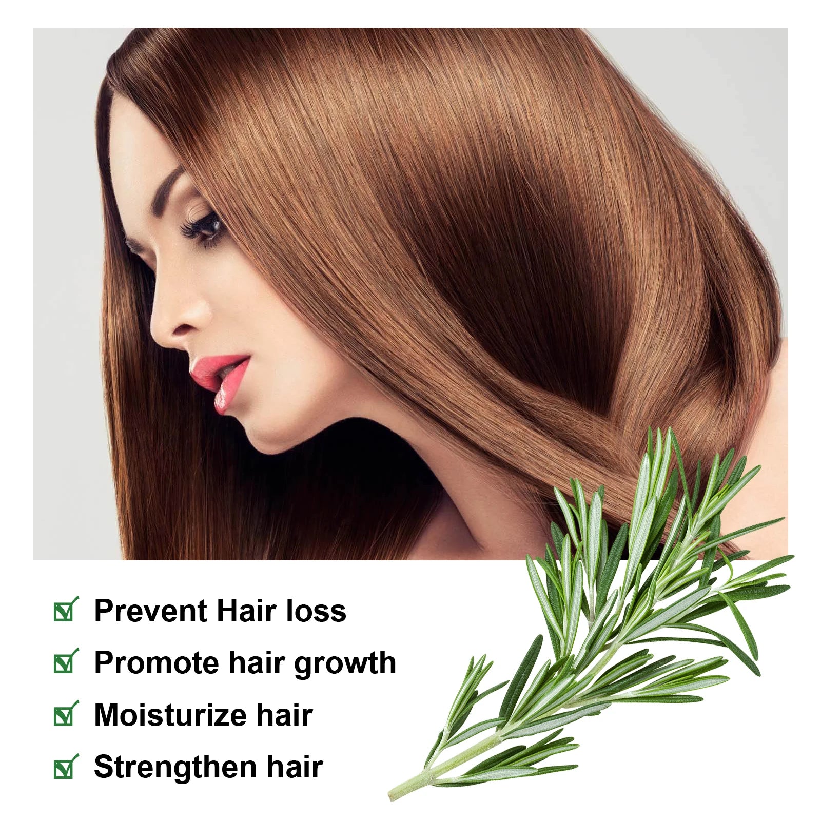 Rosemary Hair Repair Oil For Dry Damaged Color Treated Hair Deep Nourishing Frizz Control Shine Treatment Split Ends Care