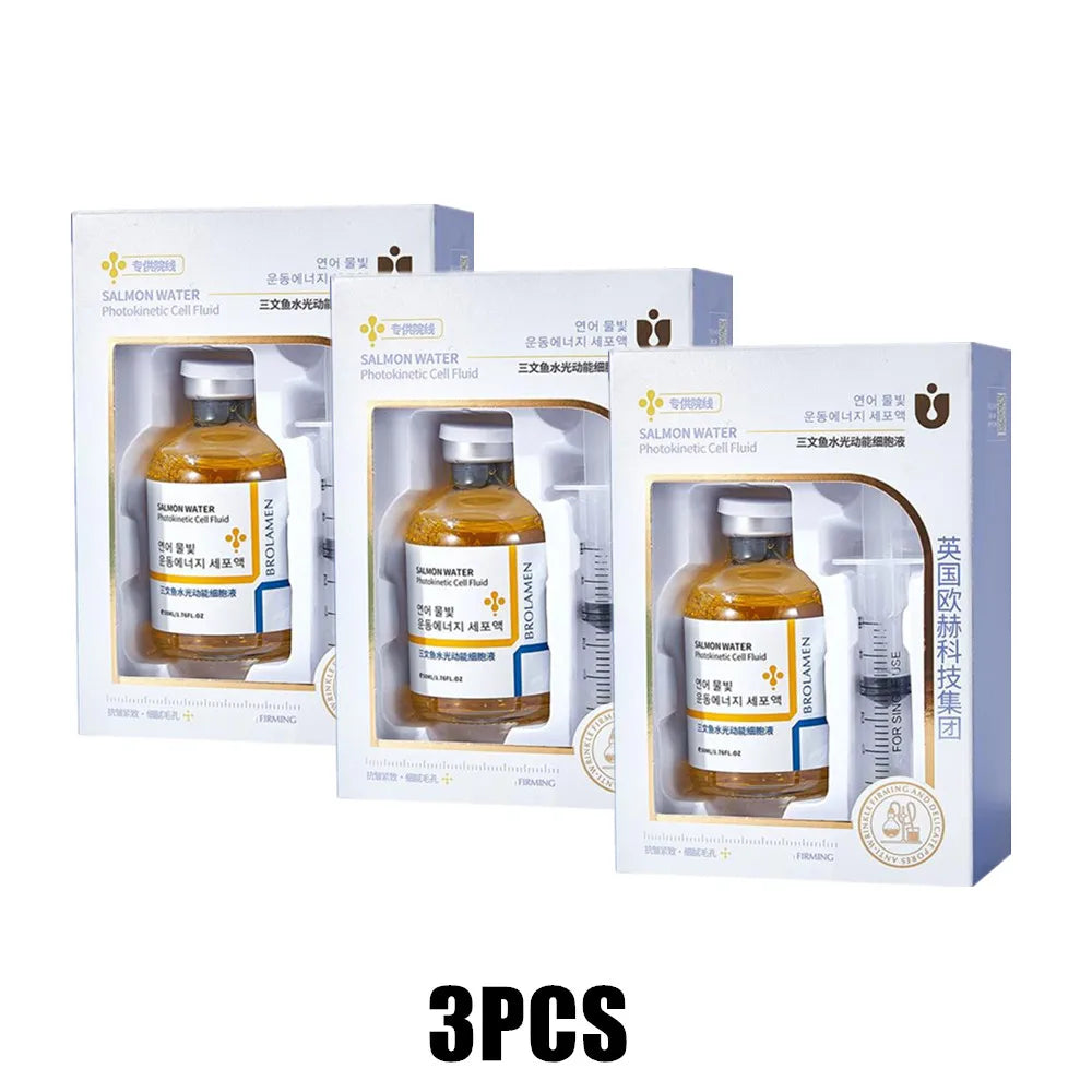 Skin Rejuvenation Essence Korean Salmon Wrinkle Serum Strengthen Skin Barrier Function 24 Hours Continuous Hydration Fiming Care