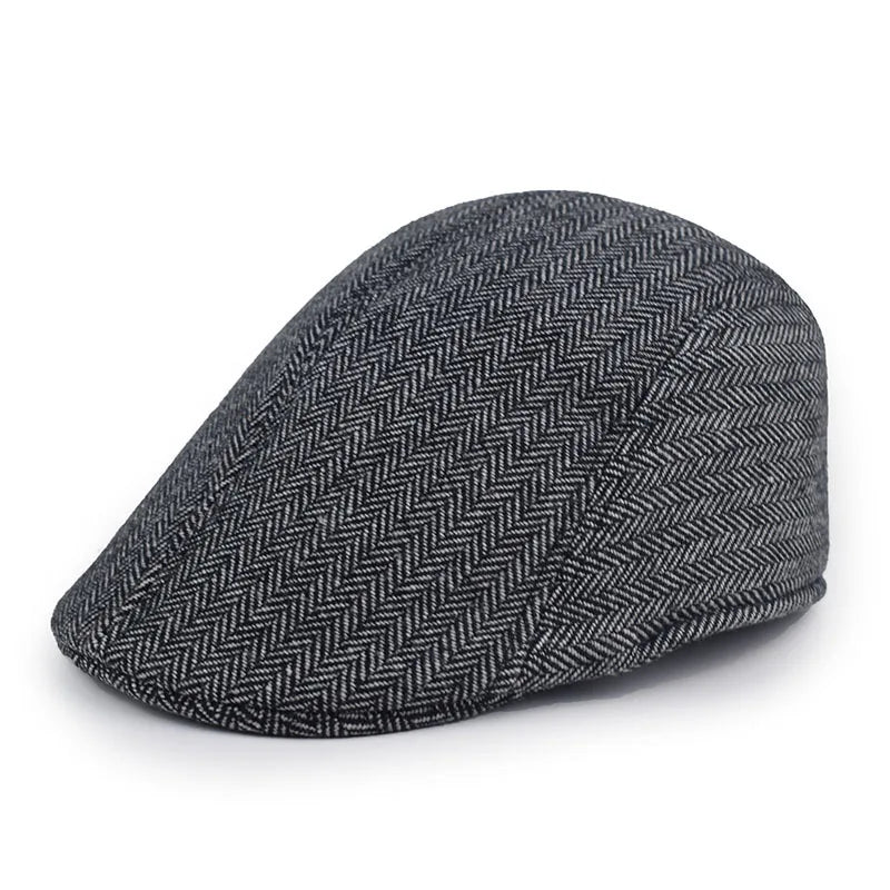 Fashion Berets Men High Quality Autumn Winter Wool Hat Herringbone Flat Cap Classical Artist Painter Hat Male Beret Caps...
