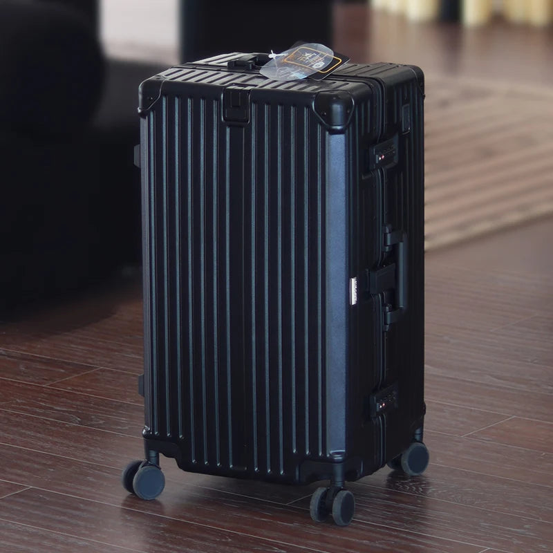 30-36 inch Large Capacity Suitcase 26 Aluminum Frame Luggage Thickened ABS+PC Trolley Case 20'' Carry-on Luggage with...