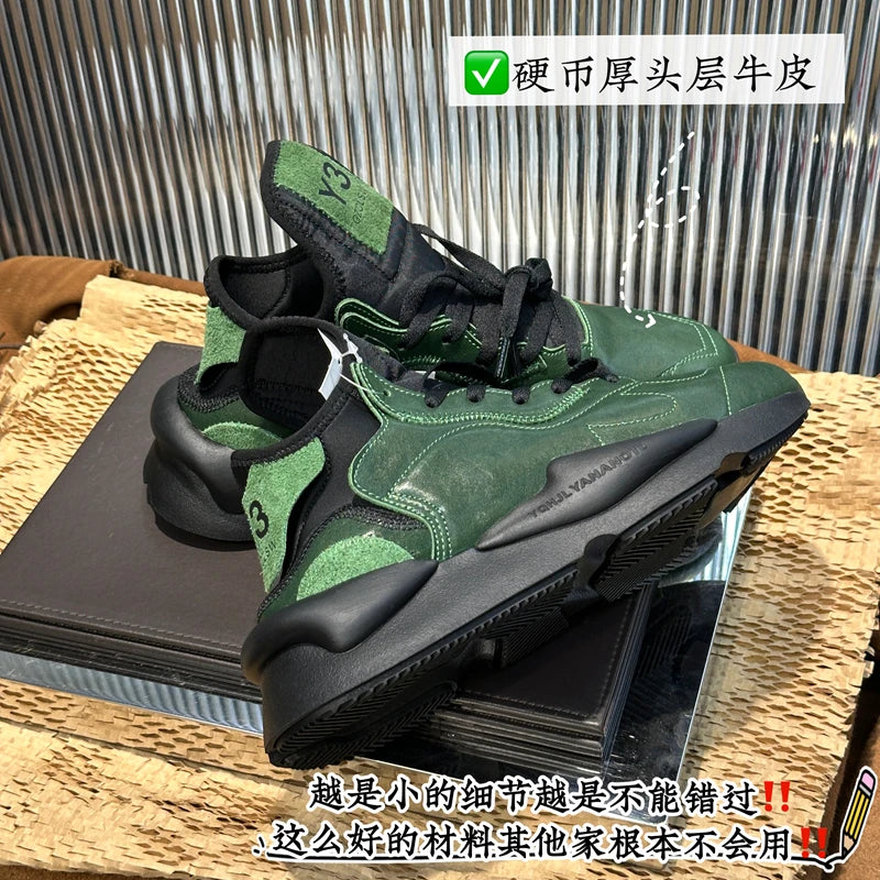 Handcrafed Casual Sneakers Man Platform Leather Canvas Sports Running Shoes Zip Upper Trainers Breathable Men Footwear Man Shoes
