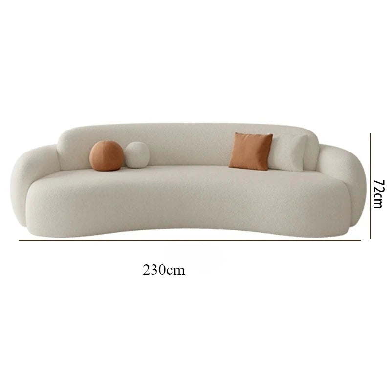 Modern Cream Wind Sofa Creative Simple Comfortable Hallway Lounge Sofas European Aesthetics Designer Muebles Salon Furniture - Kimlud