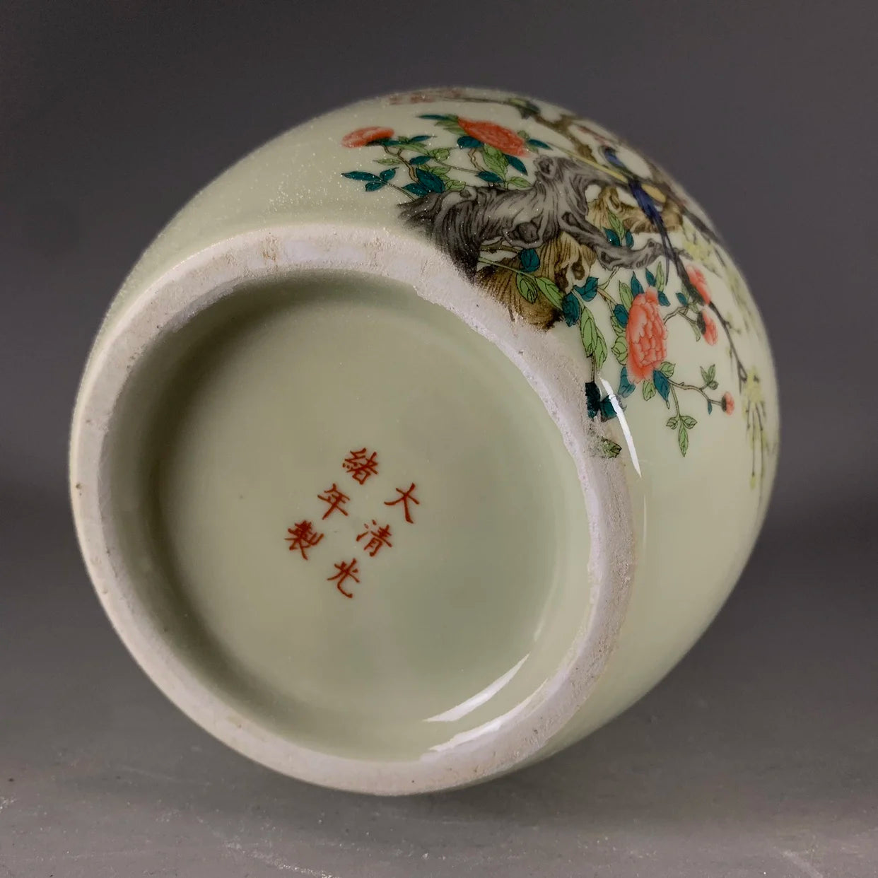 Vase ceramic underglaze pastel twelve magpie picture large capacity new retro antique porcelain study tabletop ornament artwork