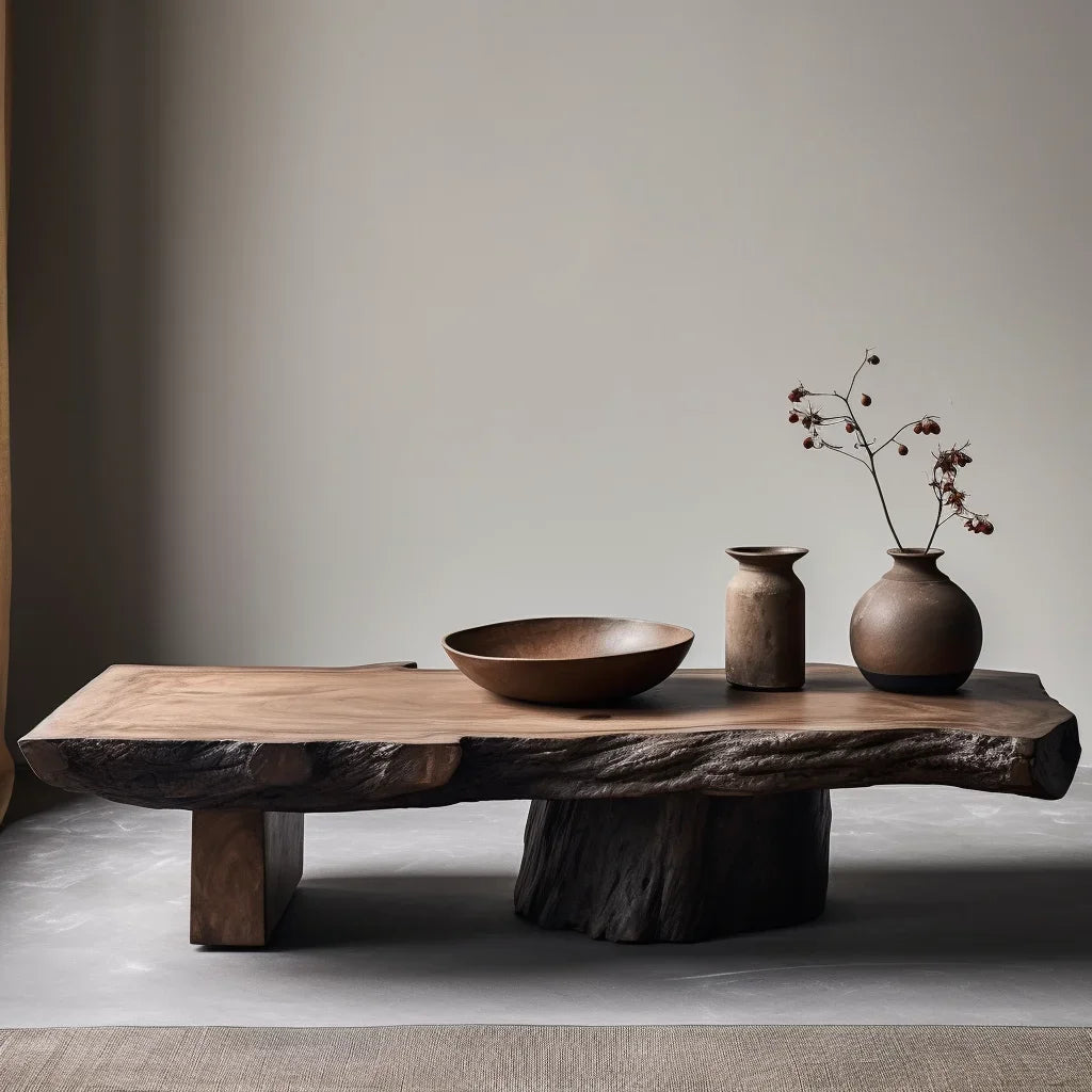 Aesthetic Wood Coffee Table Antique Designer Modern Living Room Decoration Coffee Table Unique Service Meubles Home Furniture - Kimlud