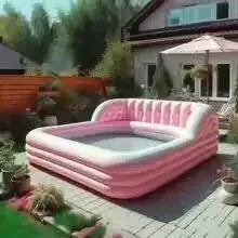 Commercial Customized Inflatable Sofa Pools Swimming With Portable Lounge for Party | Kimlud Outdoor Luxury Table