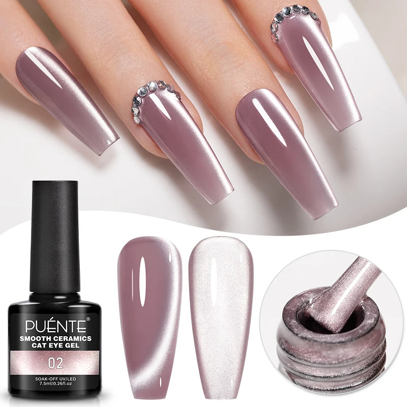 7.5ML Sparkling Reflective Glitter Gel Nail Polish Pink Purple Red Blue Colors Dark Flashing Nail Gel Soak Off UV Nail Varnish