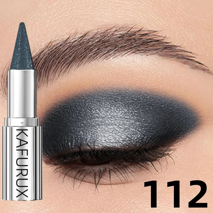 12 Colors Metallic White Black Purple Eyeshadow Pencil Glitter 1pc Liner Pen Highligter Long Lasting Blue Cream Eye...