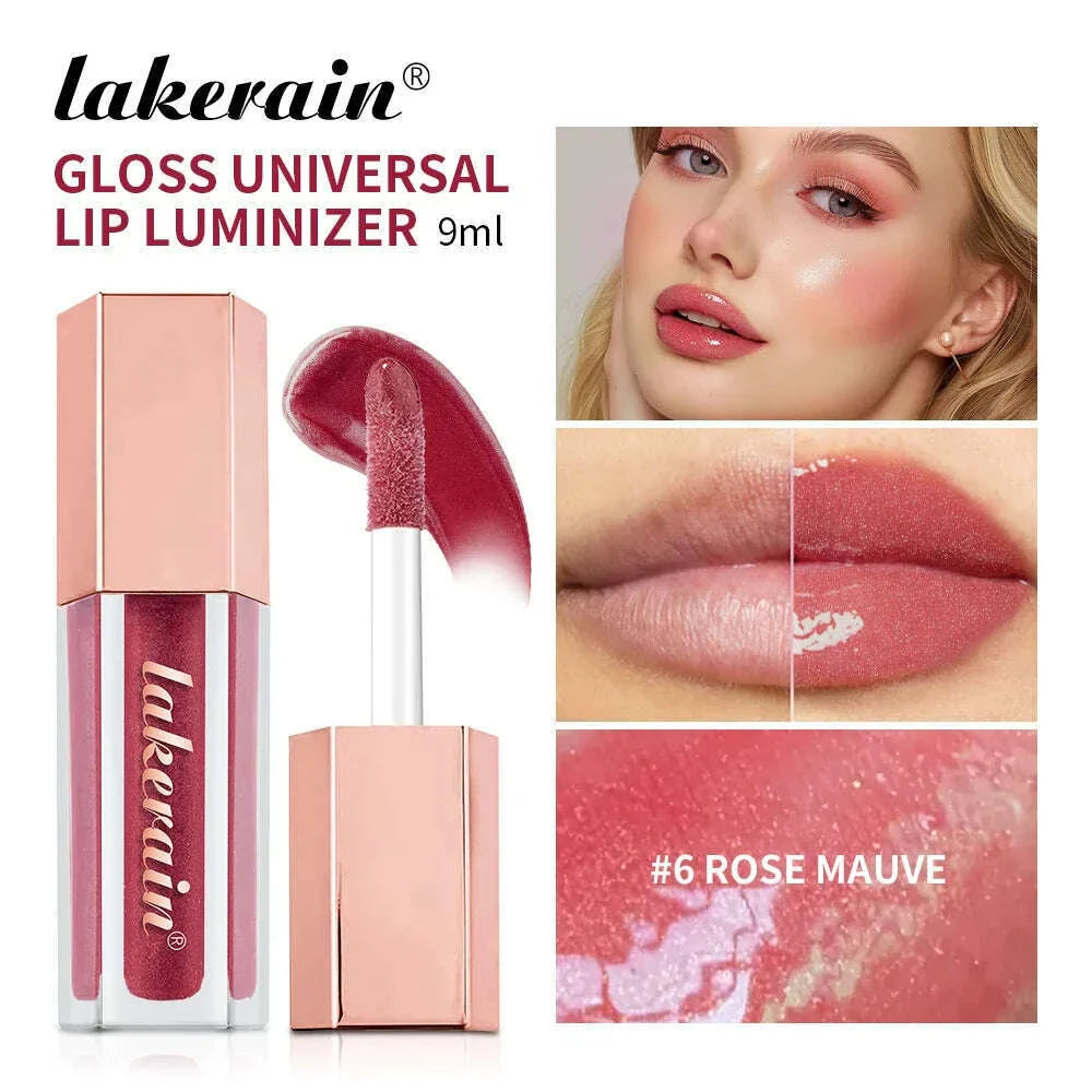 NEW Glitter Gloss Universal Lip Luminizer 8 Colors Makeup Lip Gloss Non-sticky Moisturizing Plumper Long Lasting Glitter Liquid