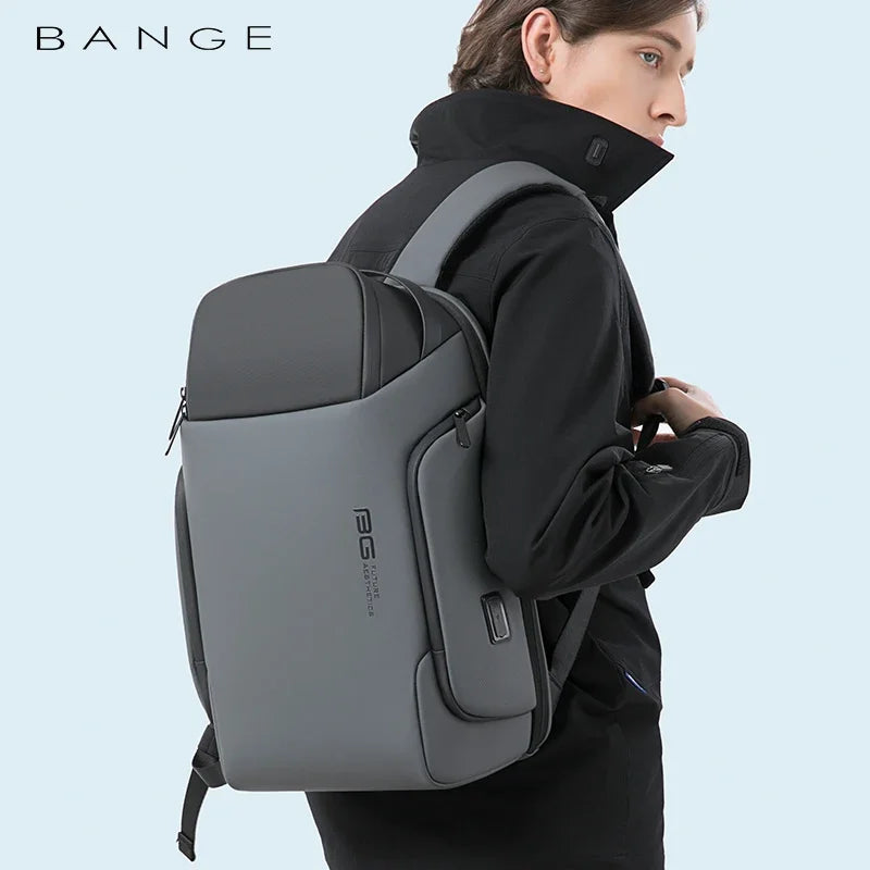 Bange 15.6 Inch Laptop Backpack Men USB Charging Waterproof Casual Oxford Male Business Bag Computer Backpacks