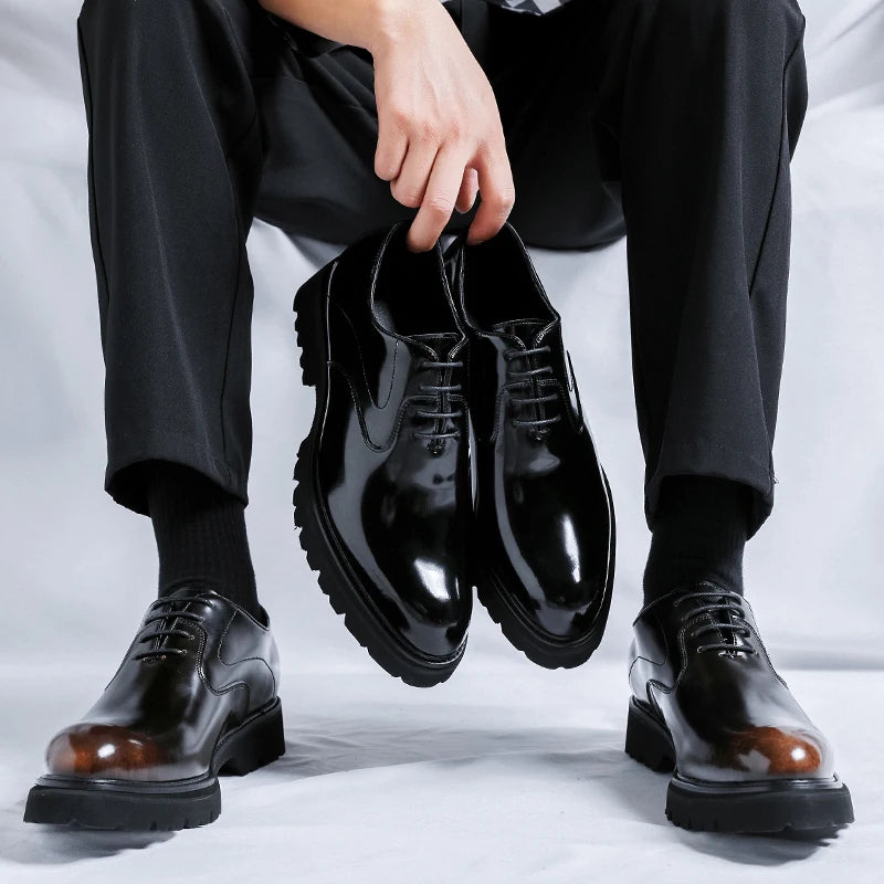 Leather Shoes For Man Genuine Leather Big Size Shoes High Quality Designer Formal Shoes Casual Shoes Fashion Business